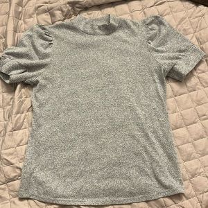 WOMENS SHORT SLEEVE TURTLENECK BLOUSE SIZE M